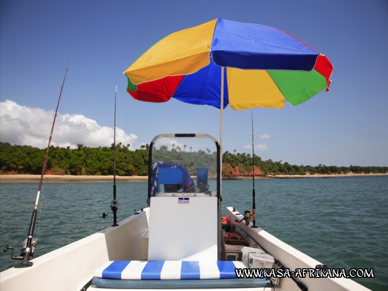 Photos de l'archipel Bijagos Guine Bissau : En bateau - bateau dtente