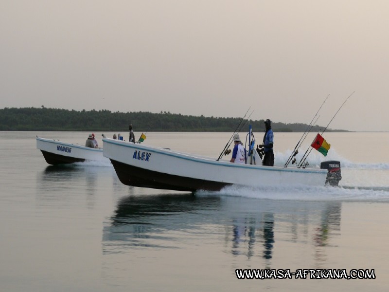 Photos de l'archipel Bijagos Guine Bissau : En bateau - Un vrai lac