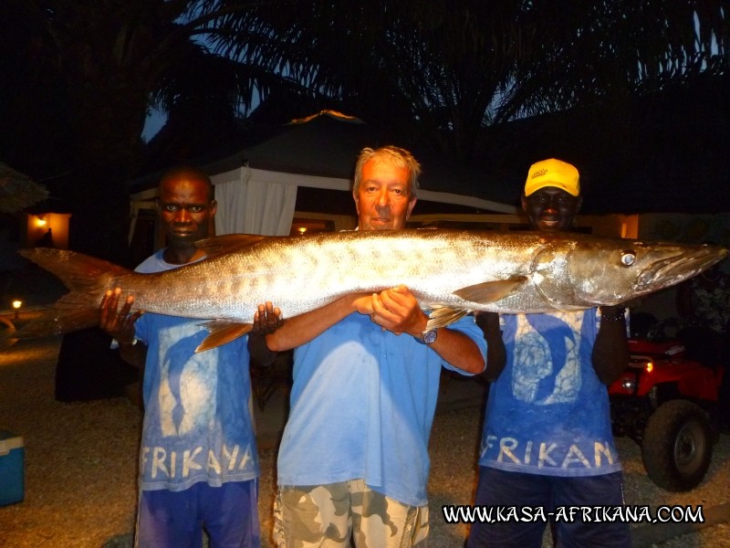 Photos de l'archipel Bijagos Guine Bissau : Nos plus belles prises - Barracuda 30 kgs de Grard