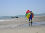 Photos de l'archipel des Bijagos en Guine Bissau : Parasol  pattes