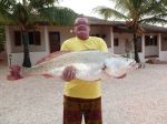 Photos de l'archipel des Bijagos en Guine Bissau : ombrine record 14 kgs