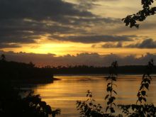 Coucher de soleil sur l'ile de Bubaque