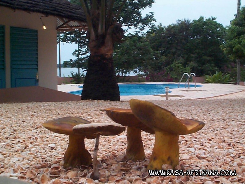 Photos de l'archipel Bijagos Guinée Bissau : Jardin de l'hotel - Champignons tropicaux