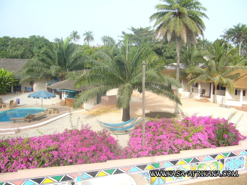 Photos de l'archipel Bijagos Guinée Bissau : Hôtel & dépendances - Vue de l'hôtel